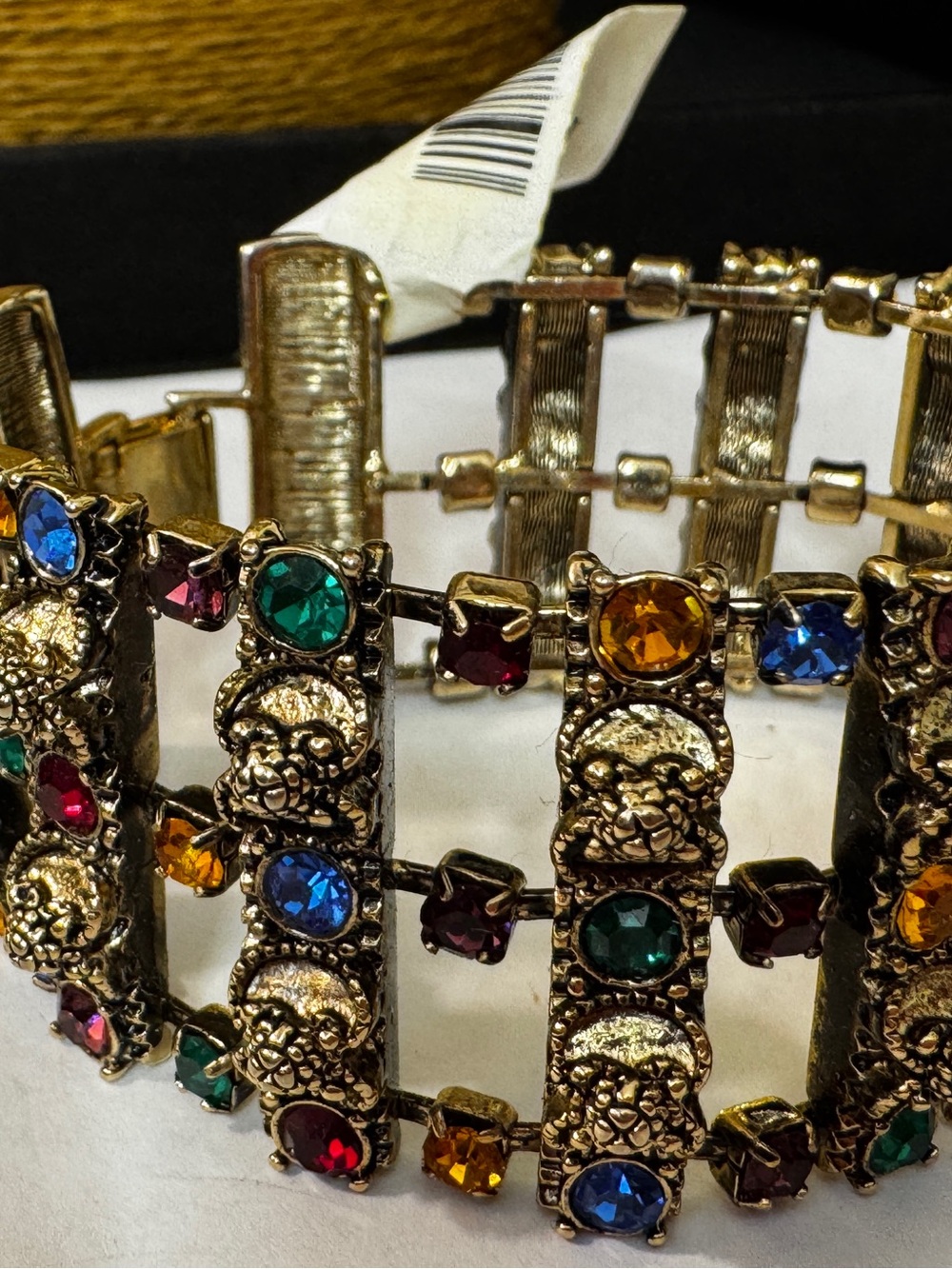 henri bendel Gold Multi-Gemstone Stretch Bracelet - Picture 4 of 5